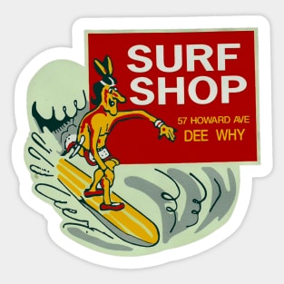 Surf Shop Dee Why Sticker